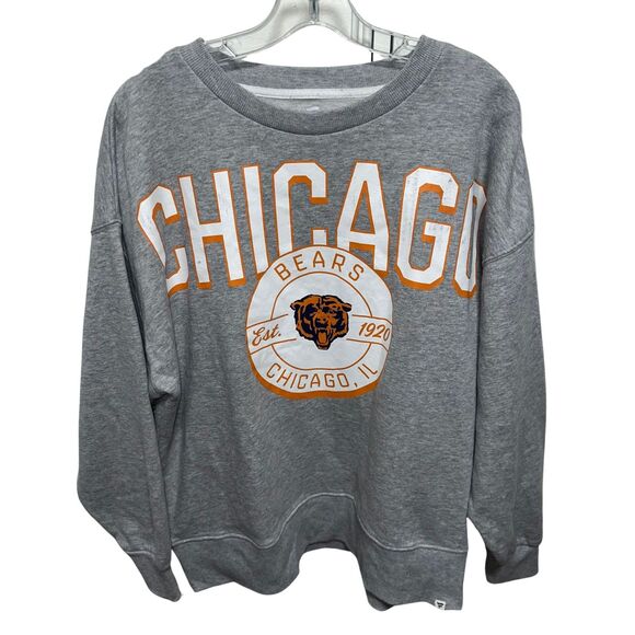 Fanatics x NFL Chicago Bears Gray Sweatshirt - Picture 1 of 6